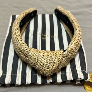 Lele Sadoughi Raffia Knotted Headband